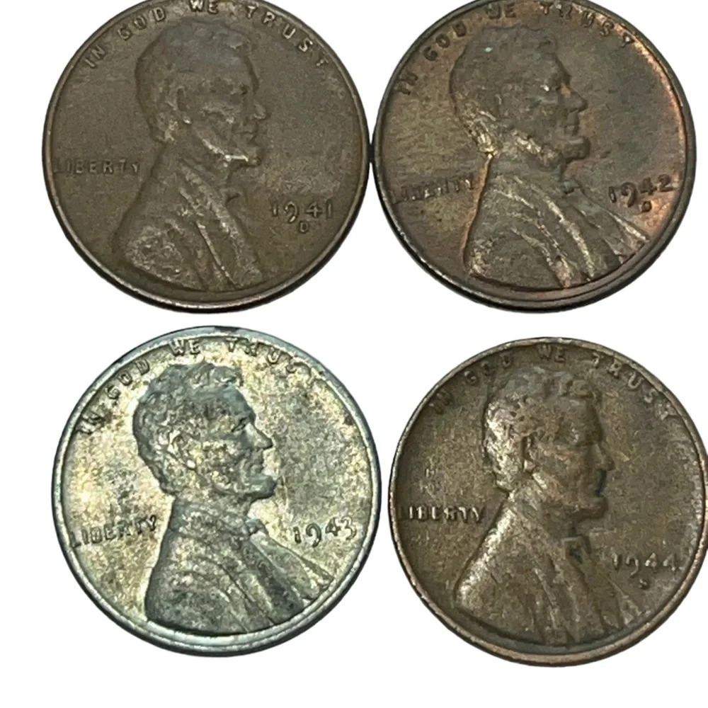 WW2 collectible coin lot with steel cent